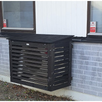 Hus til udedel, svensk kernetræ i sort, passer til Panasonic CZ, NZ, HZ